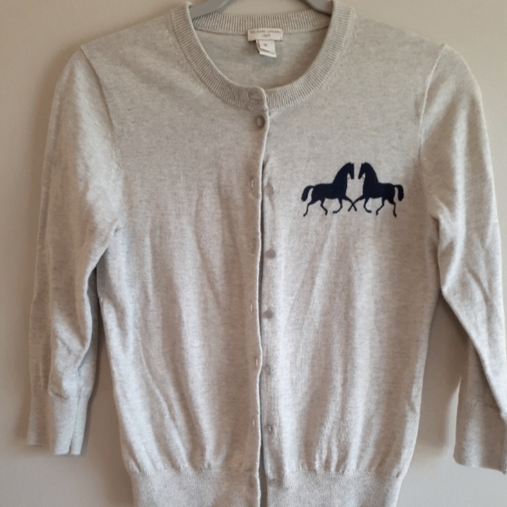 J Crew size M grey cardigan